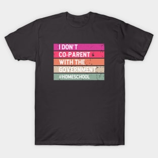 I don't Co-Parent with the Government in Colorblock T-Shirt